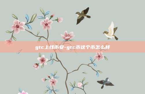 gtc上线币安-gtc币这个币怎么样