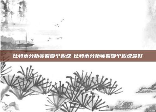 比特币分析师看哪个板块-比特币分析师看哪个板块最好