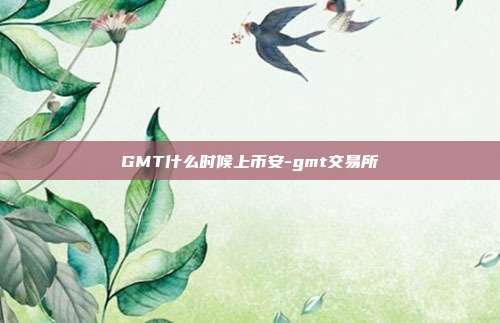 GMT什么时候上币安-gmt交易所