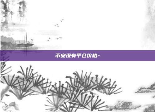 币安没有平仓价格-