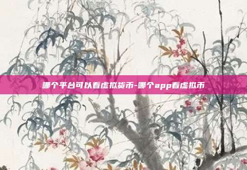 哪个平台可以看虚拟货币-哪个app看虚拟币