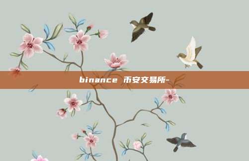 binance 币安交易所-