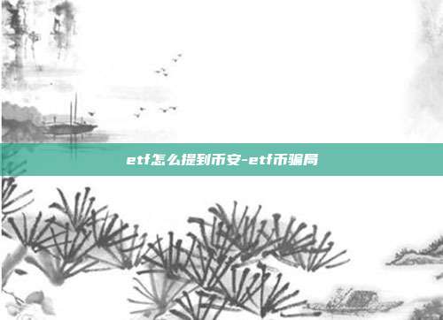 etf怎么提到币安-etf币骗局