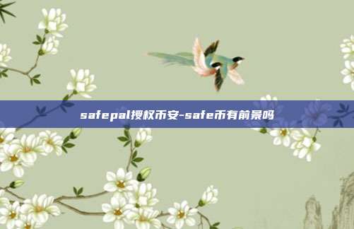 safepal授权币安-safe币有前景吗