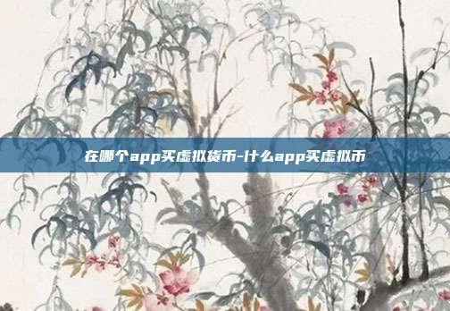 在哪个app买虚拟货币-什么app买虚拟币