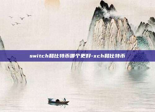 switch和比特币哪个更好-xch和比特币