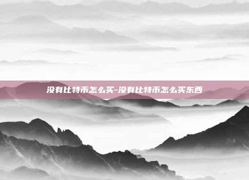 没有比特币怎么买-没有比特币怎么买东西