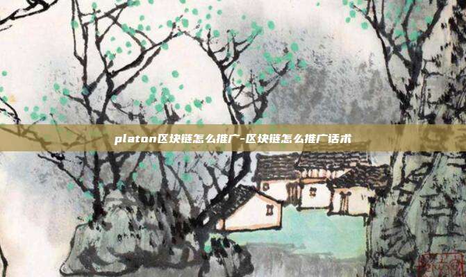 platon区块链怎么推广-区块链怎么推广话术