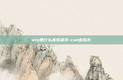 wtz是什么虚拟货币-cwt虚拟币