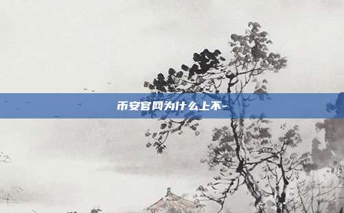 币安官网为什么上不-