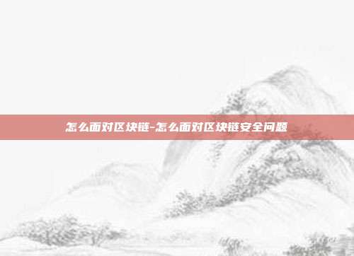 怎么面对区块链-怎么面对区块链安全问题