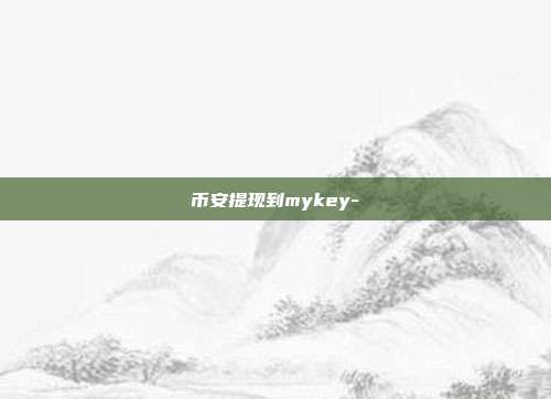 币安提现到mykey-