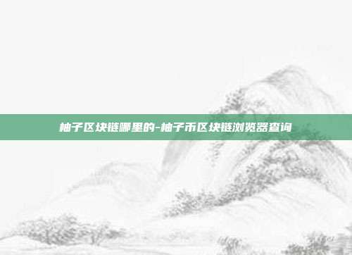 柚子区块链哪里的-柚子币区块链浏览器查询