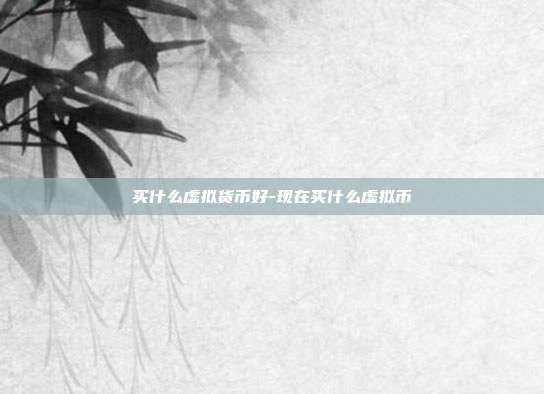 买什么虚拟货币好-现在买什么虚拟币