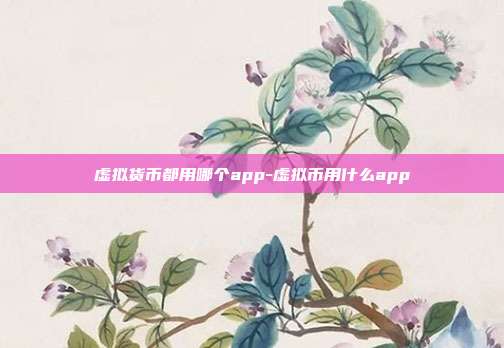 虚拟货币都用哪个app-虚拟币用什么app