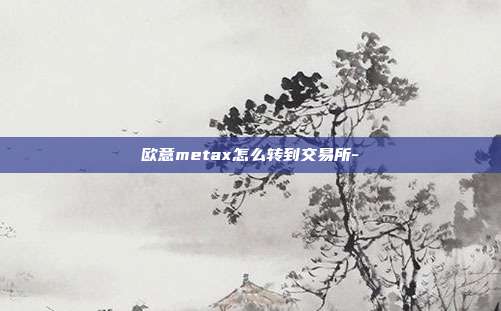 欧意metax怎么转到交易所-