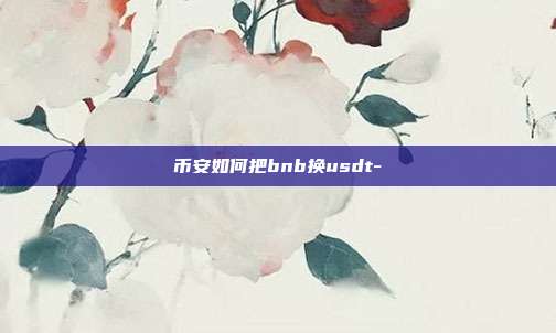 币安如何把bnb换usdt-