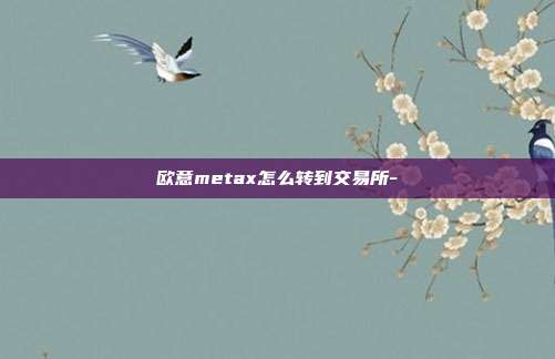 欧意metax怎么转到交易所-