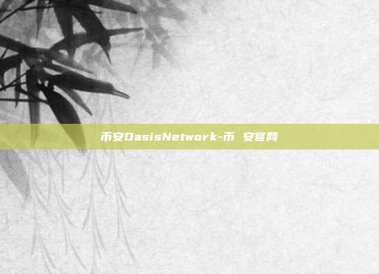 币安OasisNetwork-币 安官网