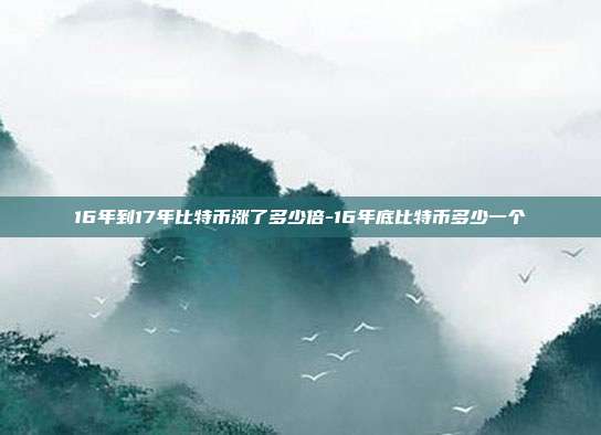 16年到17年比特币涨了多少倍-16年底比特币多少一个