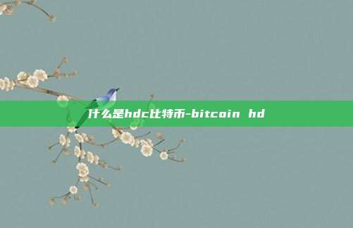 什么是hdc比特币-bitcoin hd