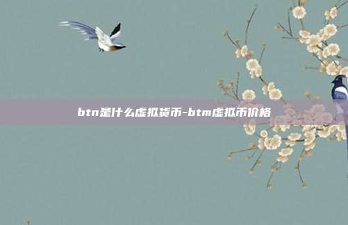 btn是什么虚拟货币-btm虚拟币价格