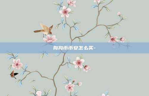 狗狗币币安怎么买-