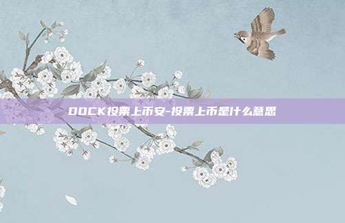 DOCK投票上币安-投票上币是什么意思