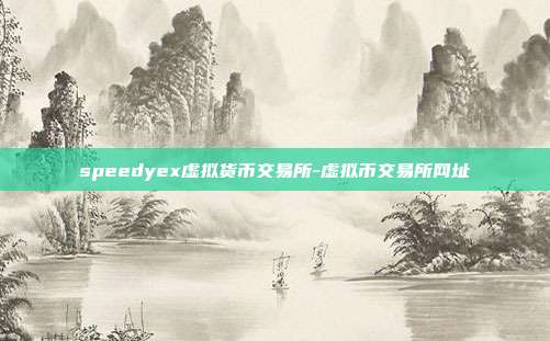 speedyex虚拟货币交易所-虚拟币交易所网址