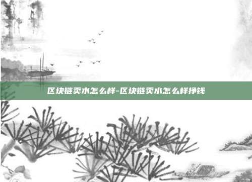 区块链卖水怎么样-区块链卖水怎么样挣钱